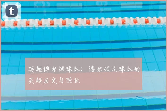 英超博尔顿球队:博尔顿足球队的英超历史与现状